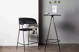 Venture Design Bistro baro stalas, φ60, juodas