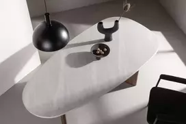 Venture Design Valgomojo stalas, Grönvik, 180x90 cm, Šviesiai pilkas