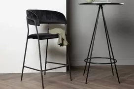 Venture Design Baro kėdė, Lui, 49x53x97 cm, Juoda