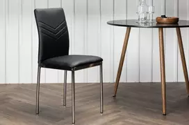 Venture Design Valgomasis kėdė, Lelija 2 vnt., 43x40x88.5 cm, Juoda