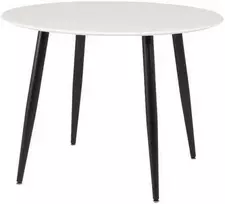 Venture Design Valgomojo stalas, Plaza, 100 cm, Balta/Juoda