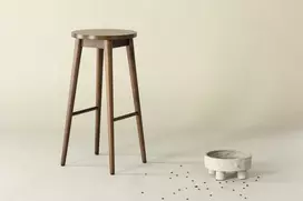 Venture Design Baro kėdė, Mollösand, 36x36x75 cm, Mokosinė