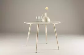 Venture Design Valgomasis stalas, Plaza, ⌀100 cm, balintas