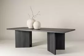 Venture Design Valgomojo stalas, Bassholmen, 100x240 cm, Juodas