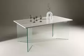 Venture Design Valgomasis stalas, Ester, 180x90 cm, šviesiai pilkas