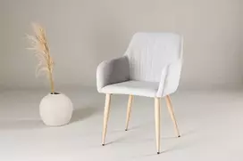 Venture Design Valgomasis kėdė, Komfortas, 62.5x50x83.5 cm, Šviesiai pilka