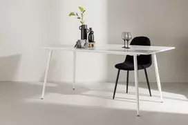 Venture Design Valgomasis stalas, Silar, 90x180 cm, Balta