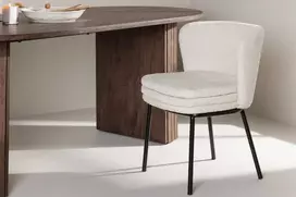 Venture Design Valgomasis kėdė, Agnes, 2 vnt., 56,5x46,5x76,5 cm, Balta