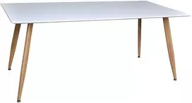 Venture Design Valgomasis stalas, Polar Matbord, 180x90 cm, Balta