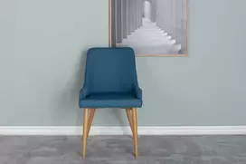 Venture Design Valgomasis kėdė, Plaza Matstol 2 vnt., 85x50 cm, Mėlyna