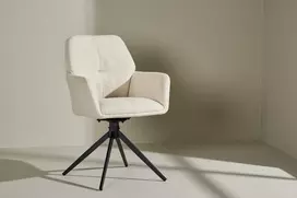 Venture Design Valgomasis kėdė, Manchi, 2 vnt., 62x59.5x90 cm, Balta