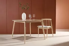 Venture Design Valgomojo stalas, Flora, ø120 cm, baltas apdirbimas