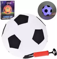 Jokomisiada futbolo kamuolys, šviečiantis, minkštas, guminis, ZA5598