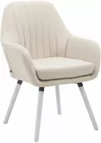 Clp Trading Kėdė Florian Fabric kreminė, balta