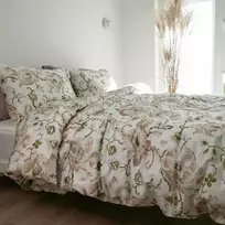 Saules Patalyne PREMIUM mako satino patalynė ORCHIDĖJOS ŠOKIS, 3 dalių, 200x220 cm