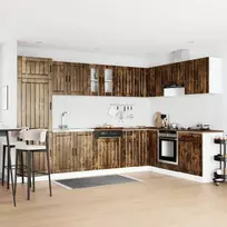 Kriaušės pagrindinė spintelė Lucca 2 pcs Rūkyta ąžuolas