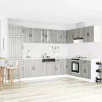Kriaušės pagrindinė spintelė Lucca 2 pcs Pilkas Sonoma