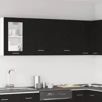 Pakabinama spintelė Lyon 2 pcs Juodas ąžuolas 50 x 31 x 60 cm