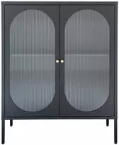 House Vitrina, Adelaide, 90x35x110 cm, Juoda