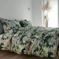 Saules Patalyne PREMIUM mako satino patalynė MIŠKO LAUKYMĖ, 3 dalių, 200x220 cm