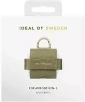 „Ideal of Sweden Flo AirPods“ krepšys, 3 kartos, „Sage Croco“ ausinių dėklas