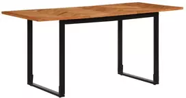 Valgomojo stalas, 160x80x75cm, akacijos medienos masyvas