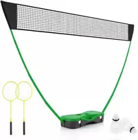 Promotions Nešiojamas badmintono tinklo rinkinys, 270x33,5x160 cm, juodas