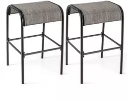 Promotions Lauko baro kėdė, 47x47x76 cm, Ruda Juoda