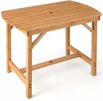 Promotions Lauko valgomojo stalas, eglės mediena, 99x61x76 cm, natūralus
