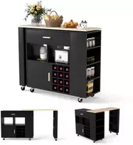 Promotions Virtuvės vežimėlis, 121.9x40.6x100.3 cm, Baltas