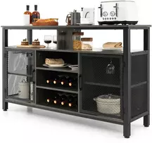 Promotions Bufetas, 139.7x40.6x82.6 cm, Pilka
