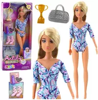 Lean Toys Lėlė balerina Anlily su judančiomis galūnėmis ir priedais
