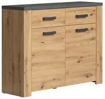 Komoda Follow ąžuolinė / pilka