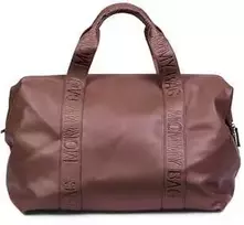CHILDHOME DIDELIS MAMOS REIKMENŲ KREPŠYS MOMMY BAG, SIGNATURE - VEGAN LEATHER - DARK BROWN