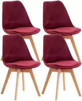 Mville 4 kėdžių komplektas Linares Velvet