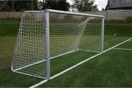 Netex Futbolo vartų tinklas 5x2 m baltai raudonas