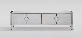 Komoda, 200 x 55 x 40 cm, Stilig, balta