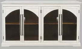 Komoda su durimis Avola, 165 x 91,5 x 43 cm, balta