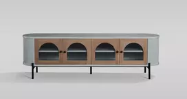TV staliukas, Stilig, 200 x 60 x 40 cm, šviesiai pilkas