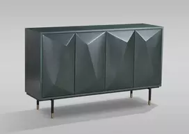 Komoda, 150 x 88 x 40 cm, Stilig, perlinė žalia