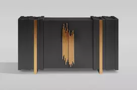Komoda, Stilig, 160 x 90 x 40 cm, juoda