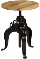 Baro stalas, mango medienos masyvas, 60x(76-110)cm