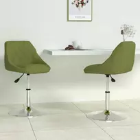 Pasukamos valgomojo kėdės, 2vnt., šviesiai žalios, aksomas