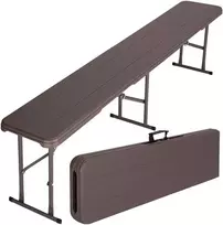 Bipohome WOODLAND sulankstomas maitinimo suolas rudos spalvos 183 cm