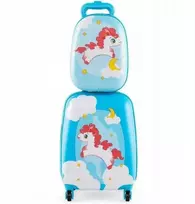 Kuprinės ir lagamino rinkinys vaikams Costway, 25l