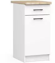 AKORD Spinta Oliwia su baltais stalu 40x46x85