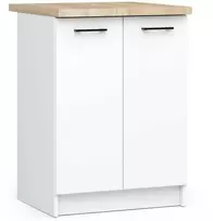 AKORD Spinta virtuvės Oliwia 2 durų su lentyna balta 60x46x85
