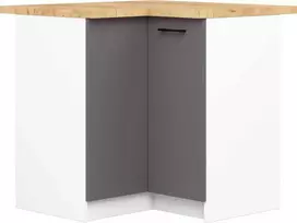 AKORD Spinta Oliwia su stalu baltu/szaru 46x90x82