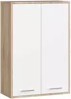 AKORD Sienos spinta 2 durų ąžuolo Sonoma/balto 64x30x94