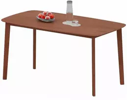 Valgomojo stalas, 150x80x76 cm, Rudas